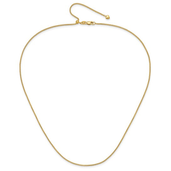 Round Box Chain 14K Adjustable 1.35mm 835.00