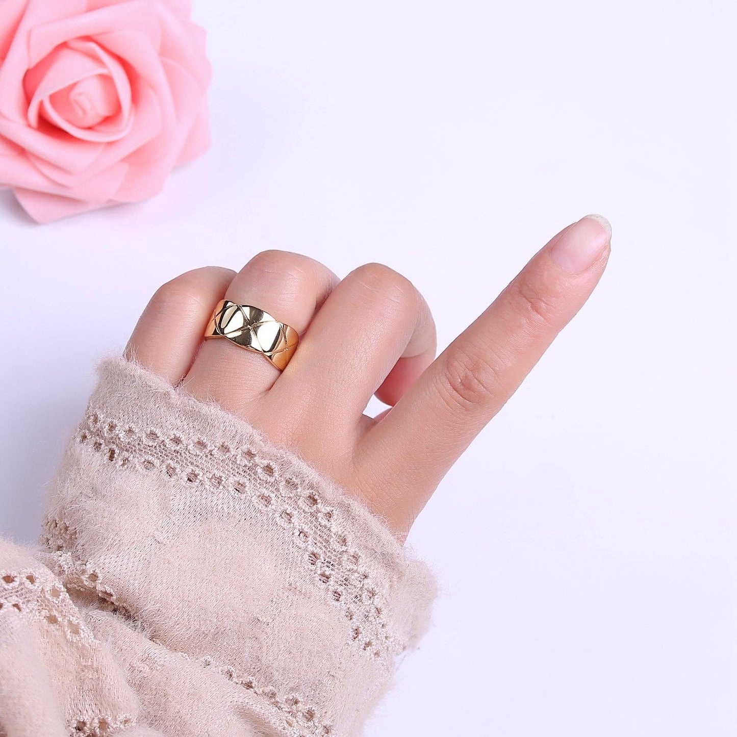 Chunky Wide Band Statement Ring 60.00