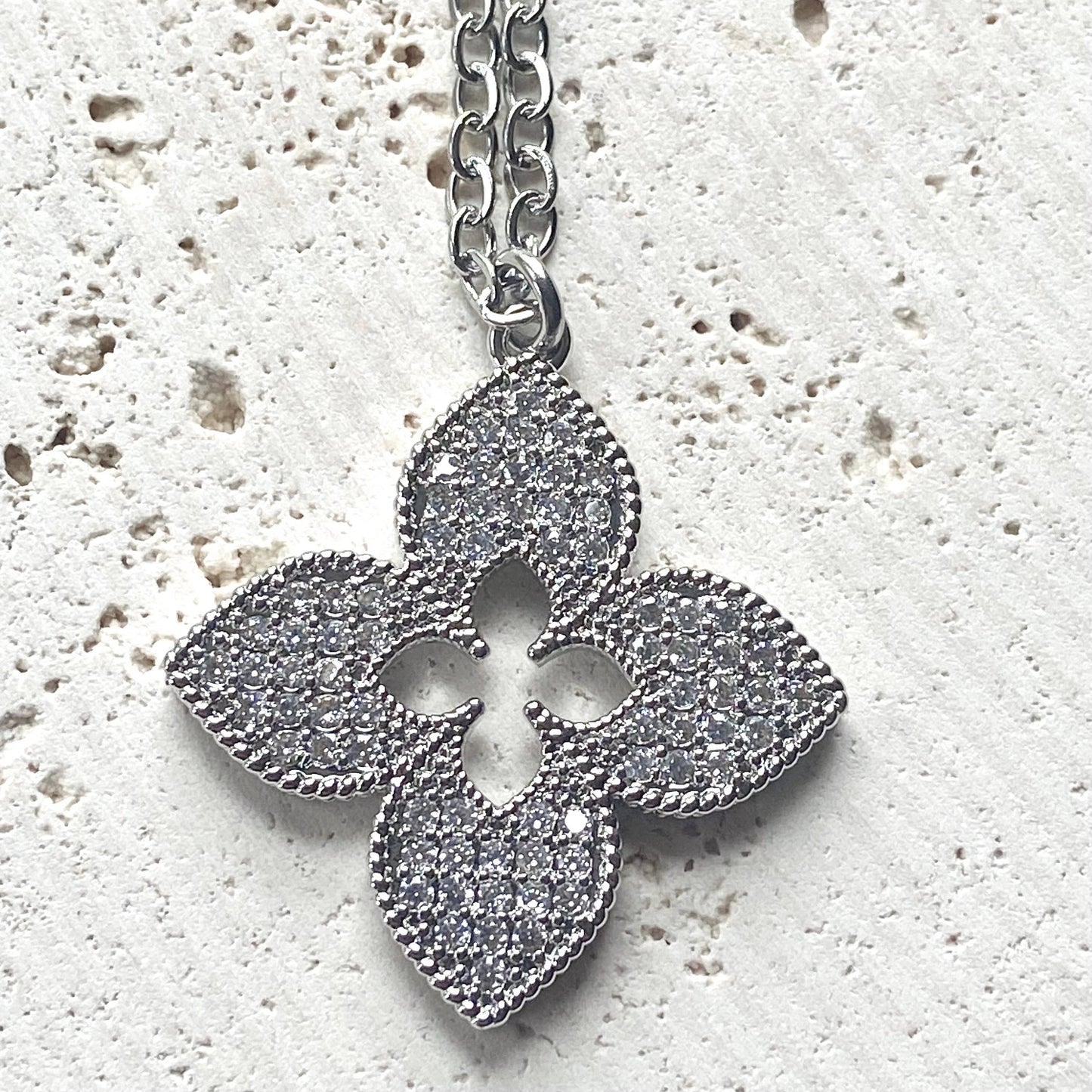 VB&CO Designs Handmade Jewelry - Quatrefoil clover designer trendy jewelry boutique style: Gold