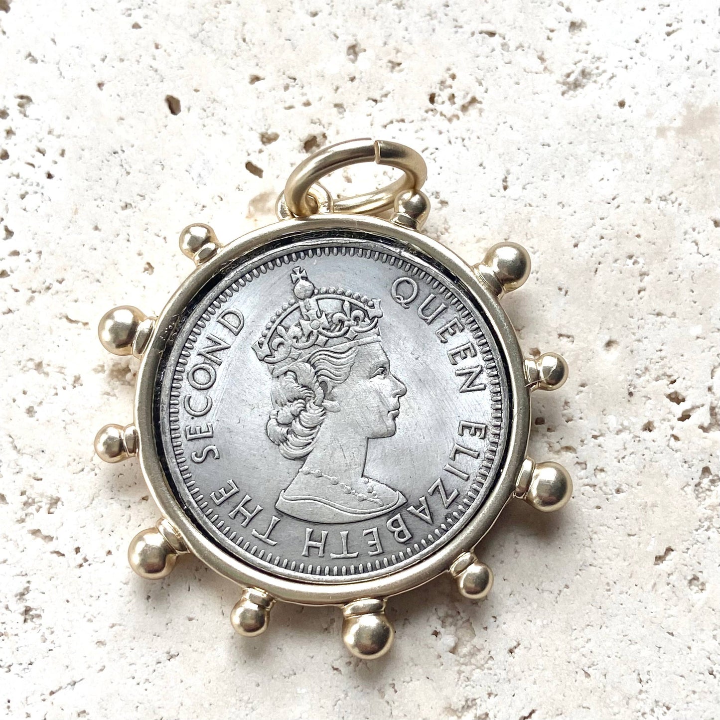 VB&CO Designs Handmade Jewelry - Horse equestrian queen French bee coin jewelry medallion: Horse / 17”