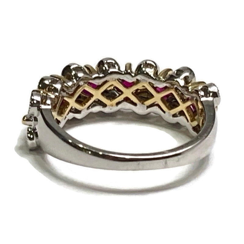 Ruby & Diamond Princess Cut Ring (R 1.05ct, D .3ct) Size 5.5-7.5 4300.00