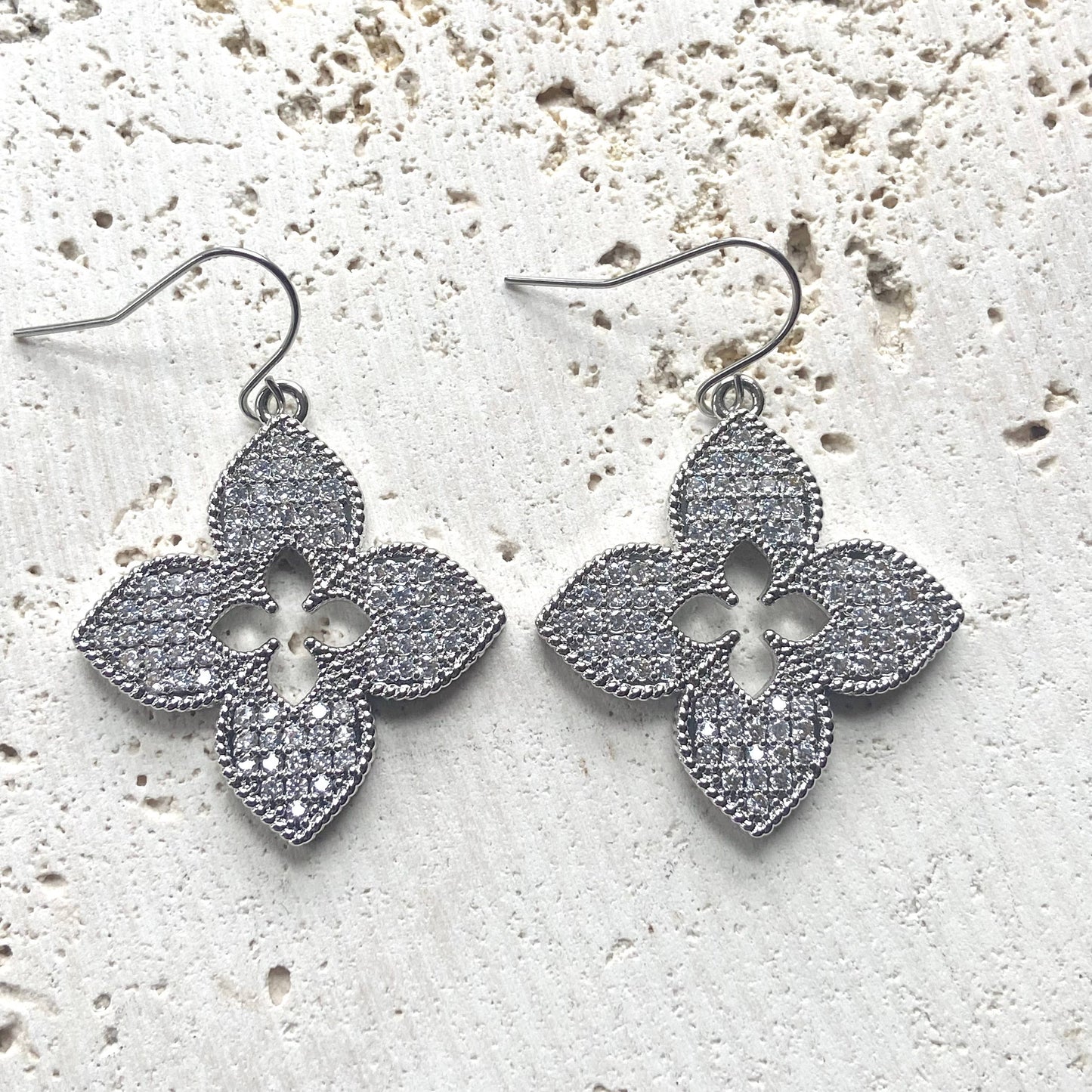 VB&CO Designs Handmade Jewelry - Quatrefoil clover designer style jewelry boutique trendy : Gold