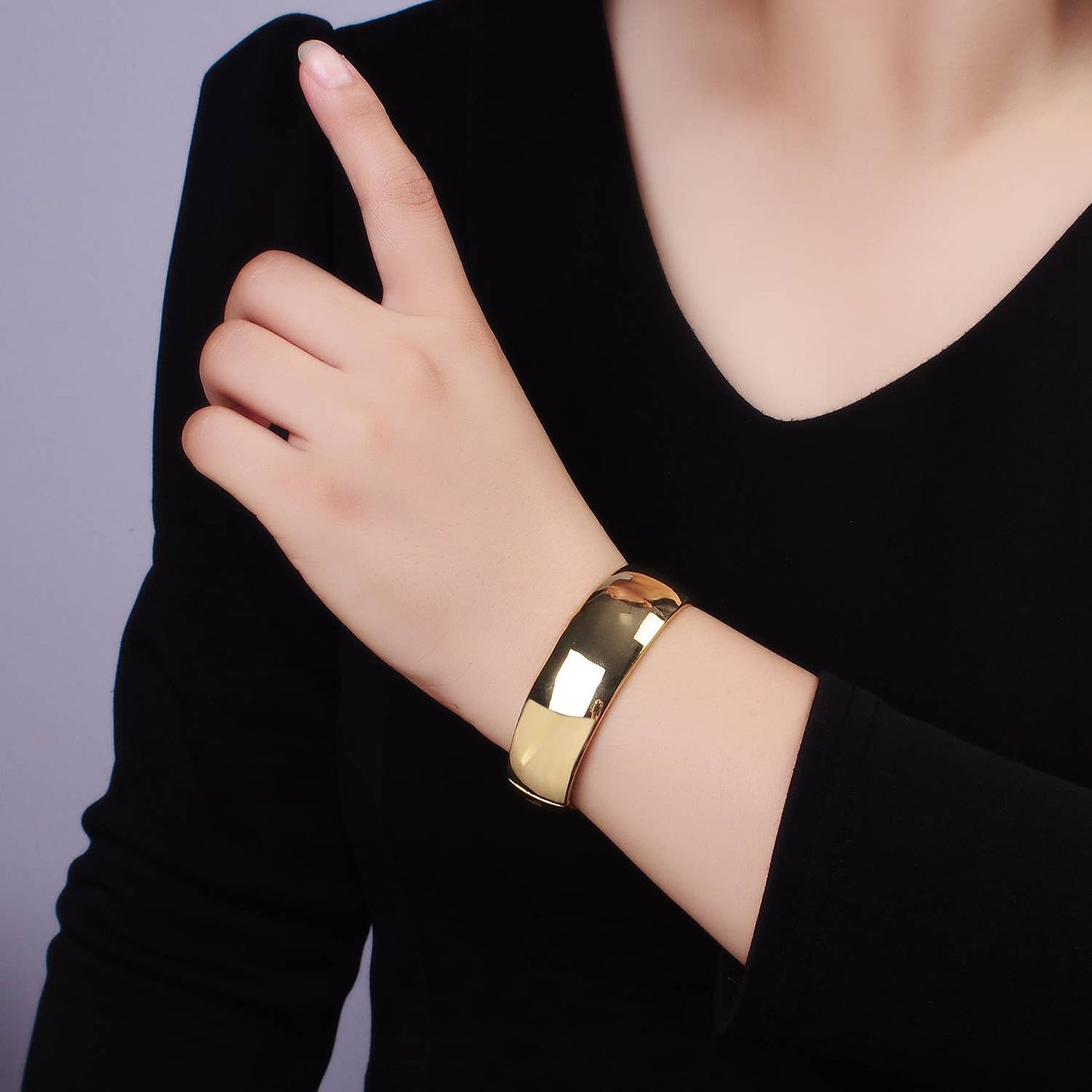 Chunky Hinged Cuff Bracelet 120.00