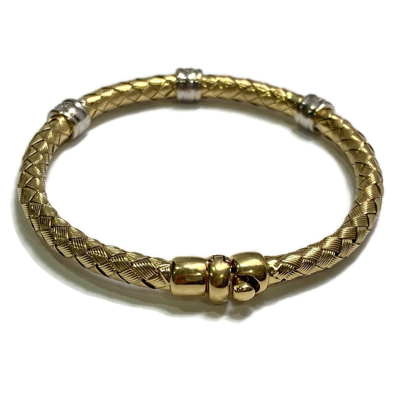 Diamond Woven Bangle 14ktt 2200.00