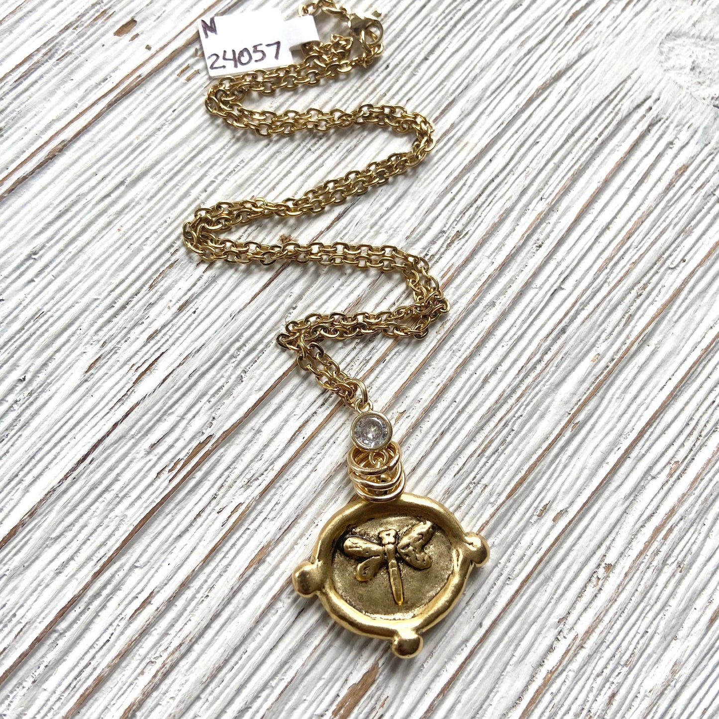 VB&CO Designs Handmade Jewelry - Dragonfly necklace non tarnishing jewelry