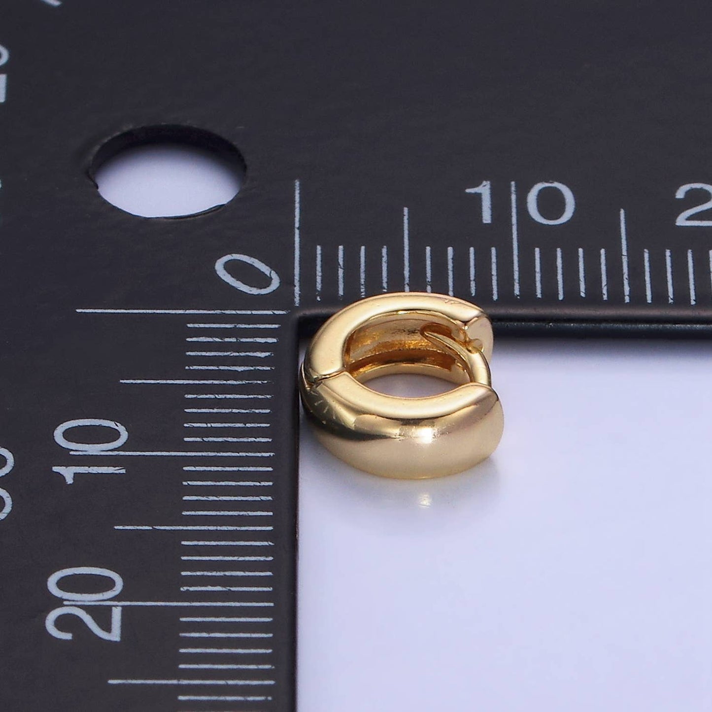 9mm Wide Minimalist Cartilage Hoop Huggie Earring 55.00