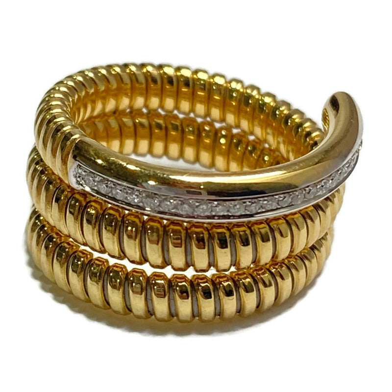 Antonio Papini Italian 18ky Twist Ring set with Diamonds 3600.00