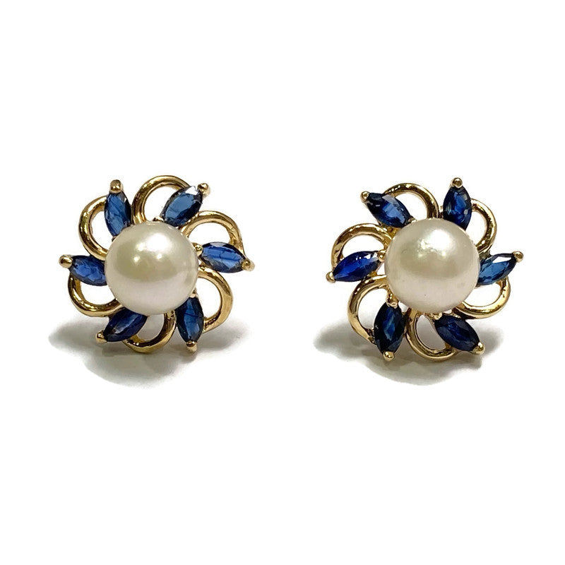Sapphire and Pearl Earring 575.00