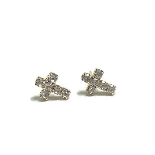 Faith Gold Filled and CZ Cross Earring 40.00