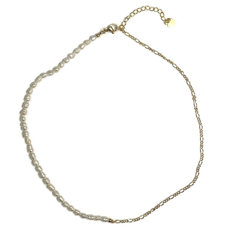 Layla Gold Filled Chain and Pearl Necklace 90.00