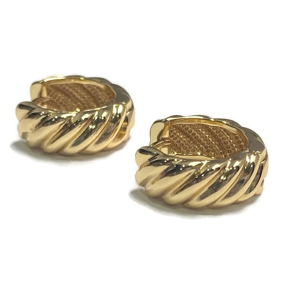 Scarlet Gold Filled Wide Hoop Huggies 110.00