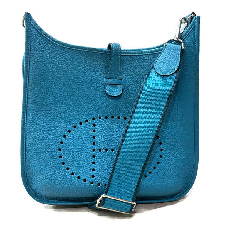 Hermes Evelyn Handbag Teal Pebble 3695.00