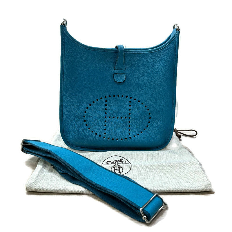 Hermes Evelyn Handbag Teal Pebble 3695.00
