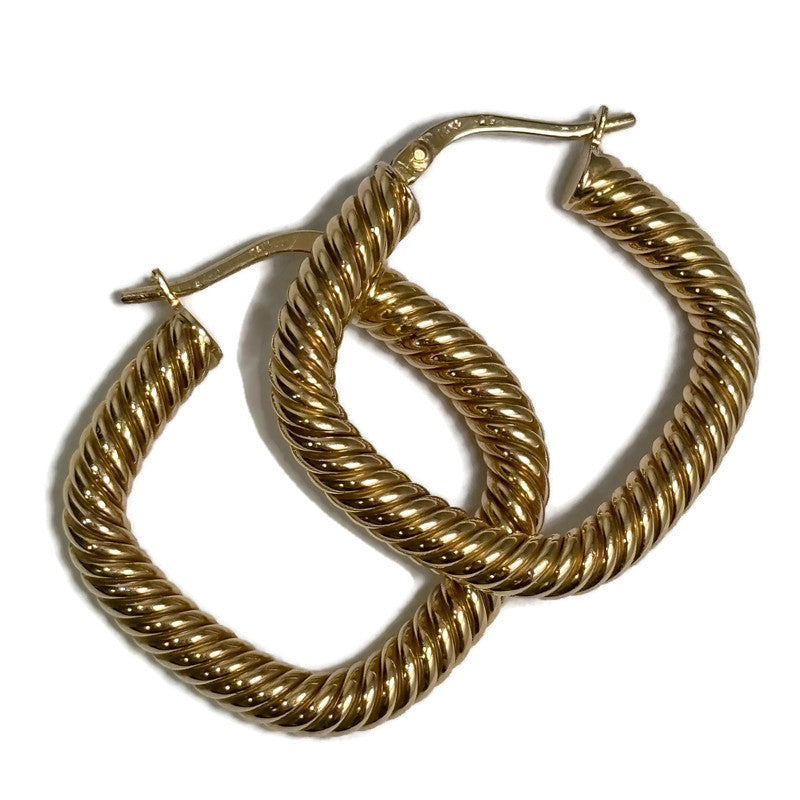 Textured Gold Hoops 650.00