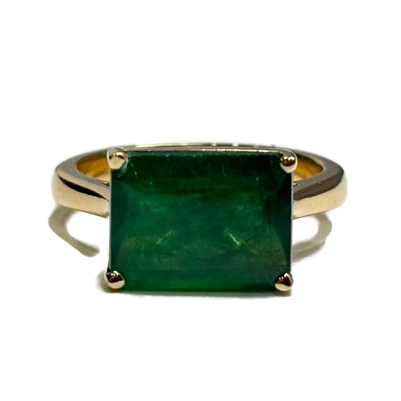 Emerald Cut Emerald Gold Ring By Laurel 6000.00