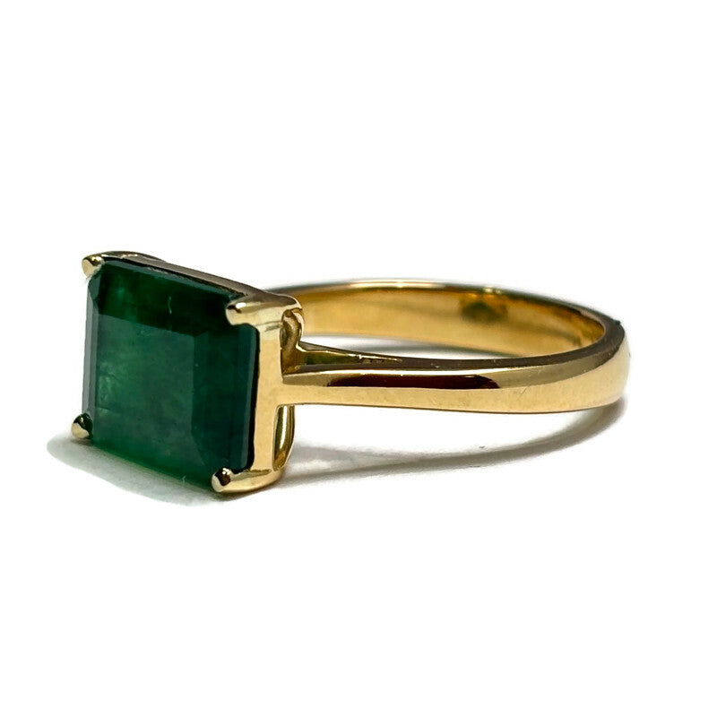 Emerald Cut Emerald Gold Ring By Laurel 6000.00