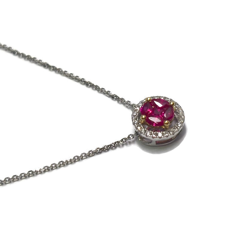 Invisible Set Ruby and Diamond Gold Pendant 1600.00
