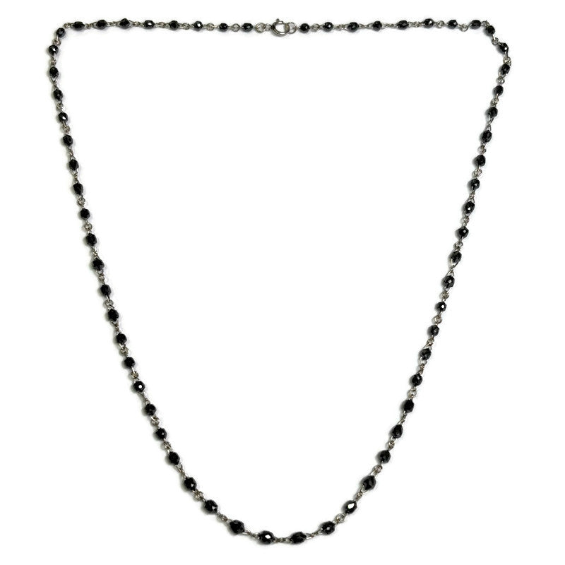 Briolette Black Diamond by the Yard Platinum Necklace 6900.00