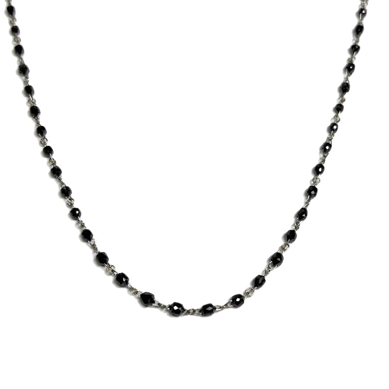 Briolette Black Diamond by the Yard Platinum Necklace 6900.00