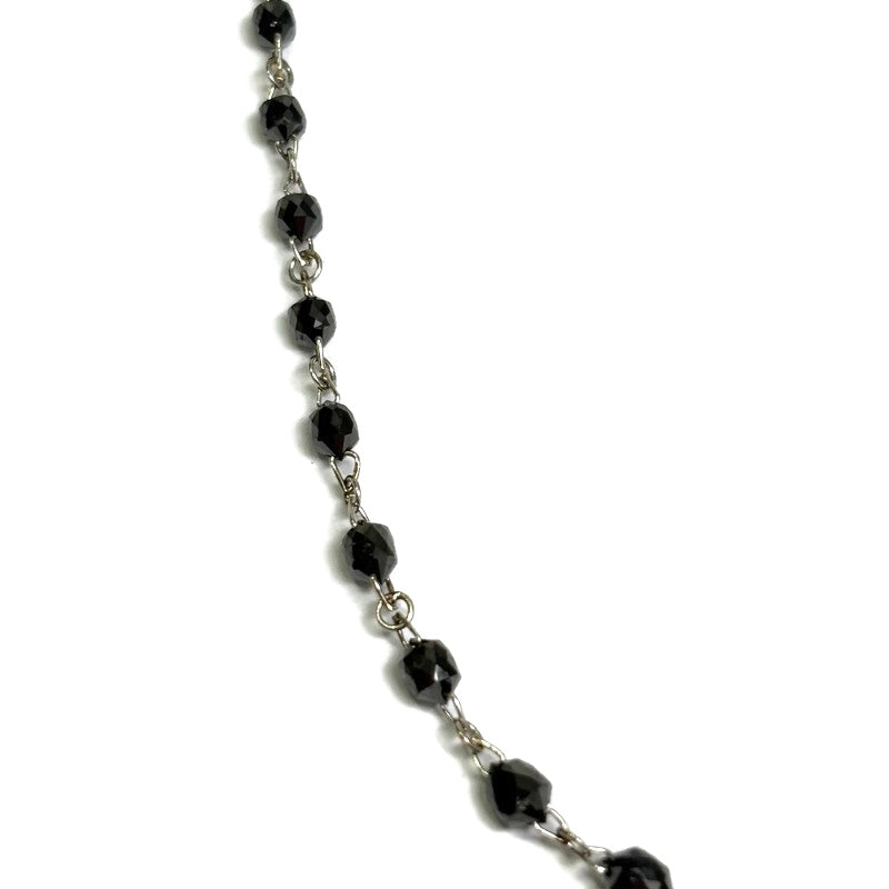 Briolette Black Diamond by the Yard Platinum Necklace 6900.00