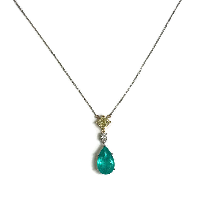 Paraiba Tourmaline, Diamond and Gold Necklace 55000.00