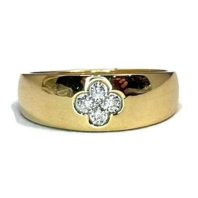 Diamond and Gold Clover Cigar Band 1045.00