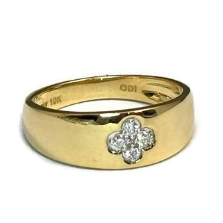 Diamond and Gold Clover Cigar Band 1045.00