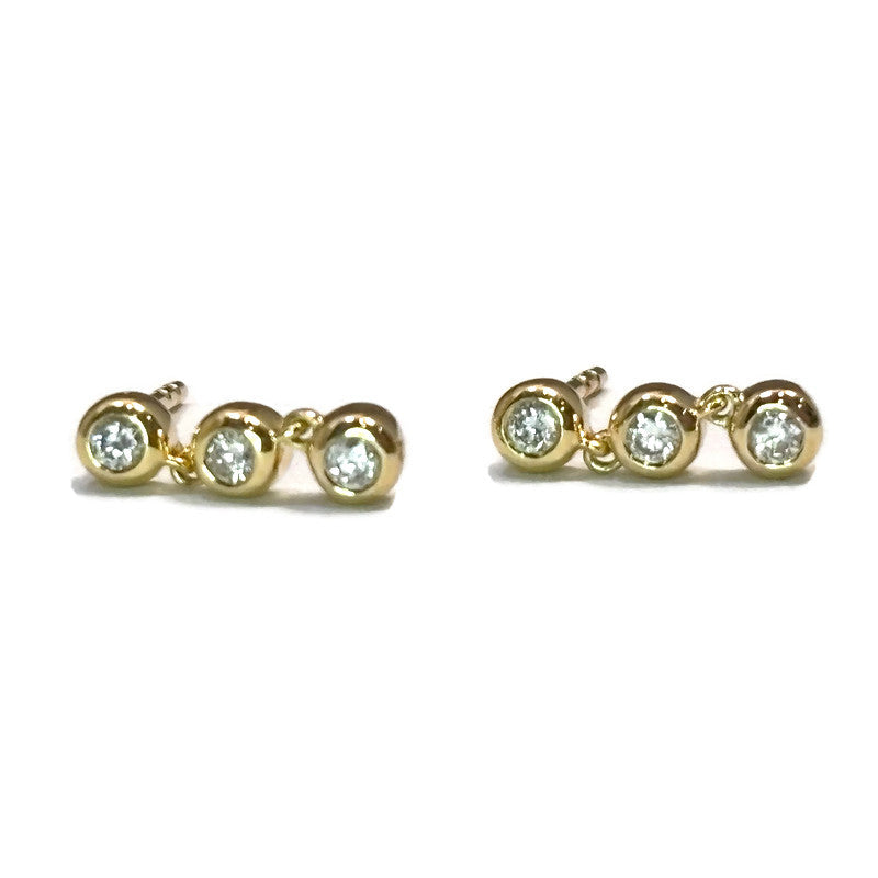 Diamond and Gold Dangle Earring 1095.00