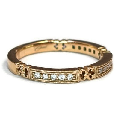 Rose Gold and Diamond Band 1095.00