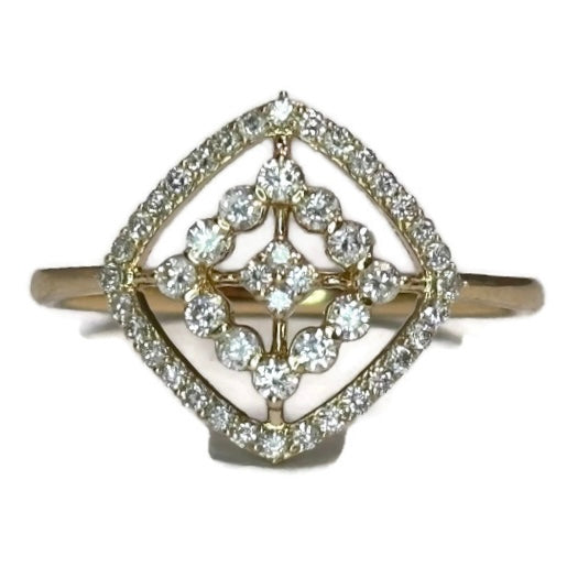 Gold and Diamond Art Deco Ring 1500.00