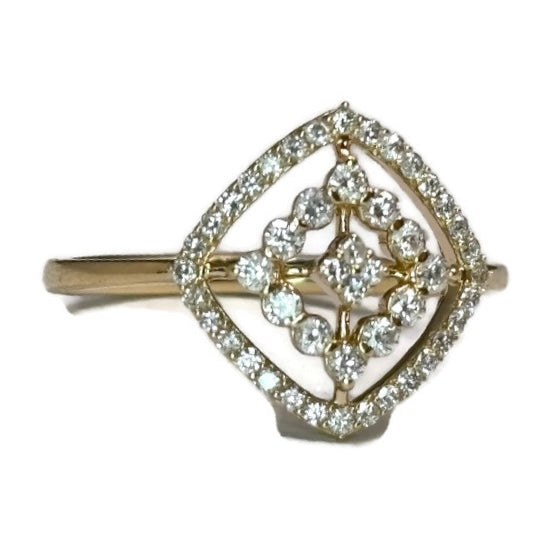 Gold and Diamond Art Deco Ring 1500.00