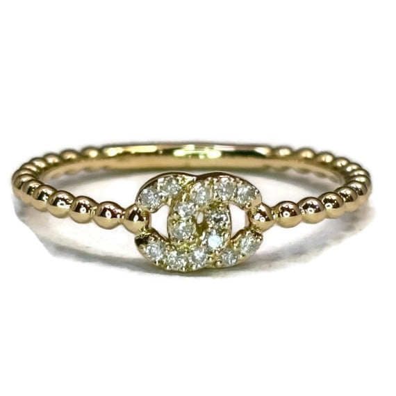Yellow Gold and Diamond CC Ring 950.00