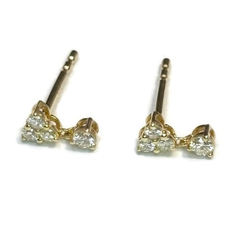 Diamond and Gold Dangle Earring 645.00