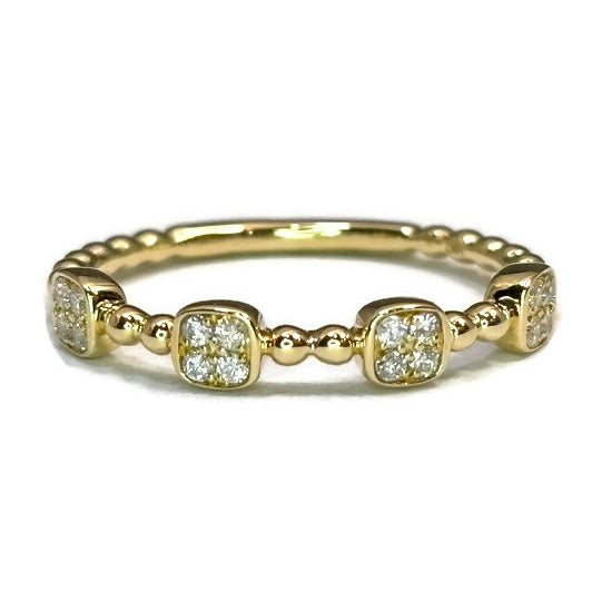 Diamond and Gold Stacking Band 945.00