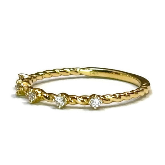 Yellow Gold and Diamond Band 820.00