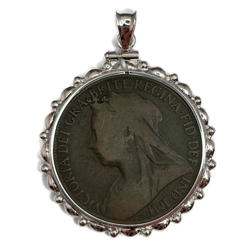 1897 British One Penny Coin Pendant 130.00