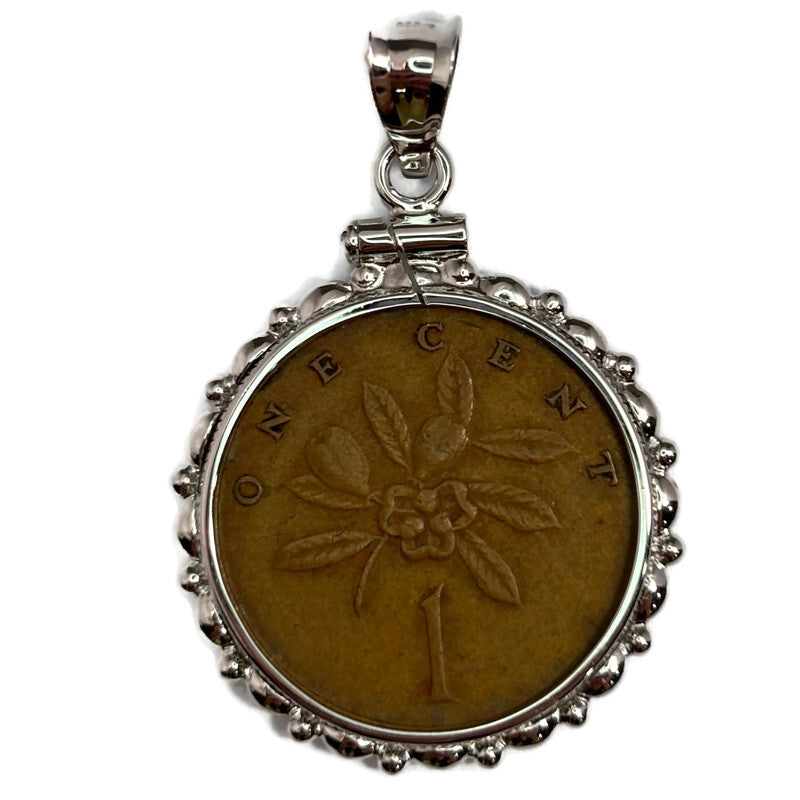 1969 Jamacia One Cent Coin Pendant 90.00