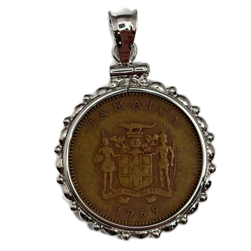 1969 Jamacia One Cent Coin Pendant 90.00