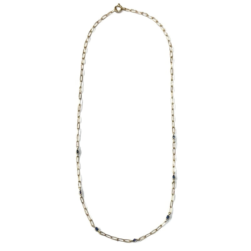 Sapphire By Yard Paperclip Chain 1850.00