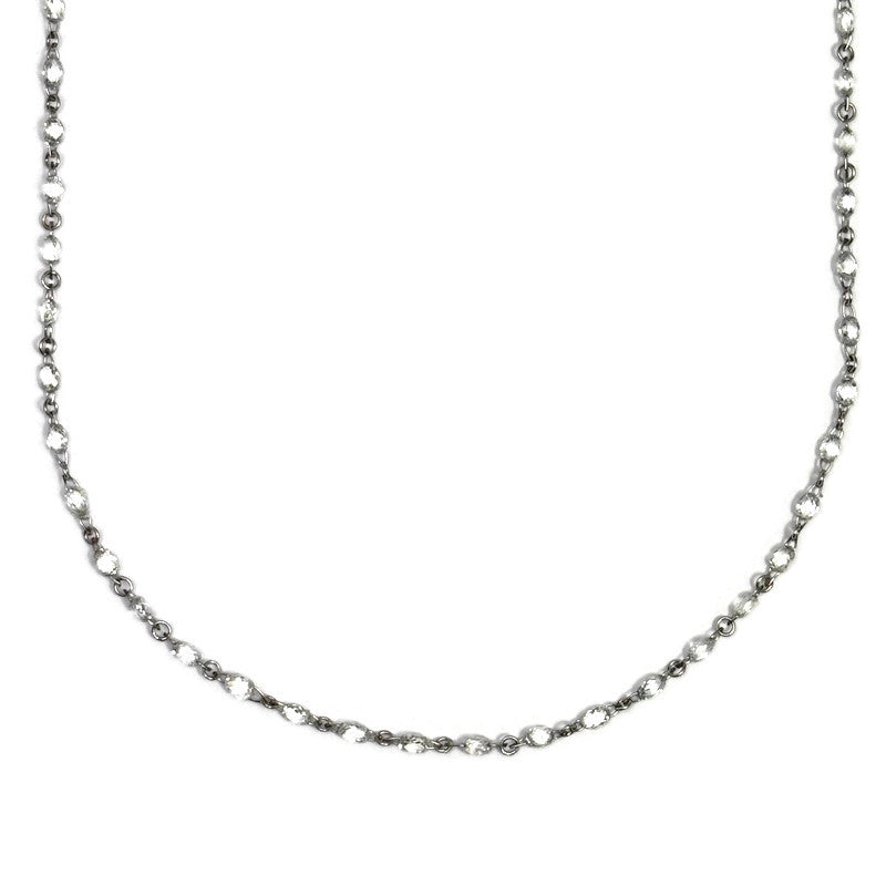 Briolette Diamond by the Yard Platinum Necklace 10800.00
