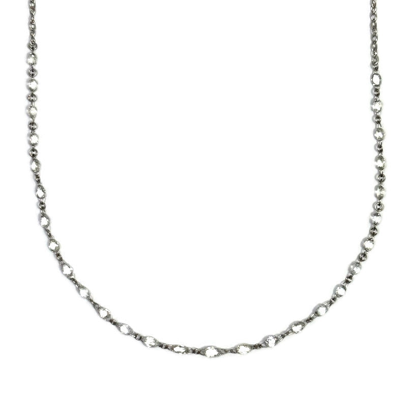 Briolette Diamond by the Yard Platinum Necklace 10800.00