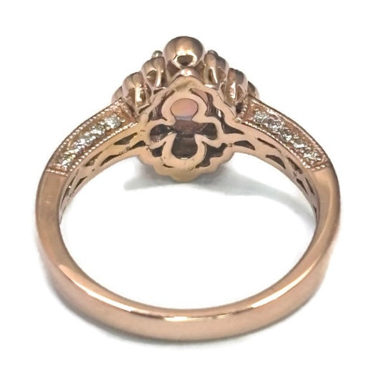 Opal and Diamond Rose Gold Ring 2800.00