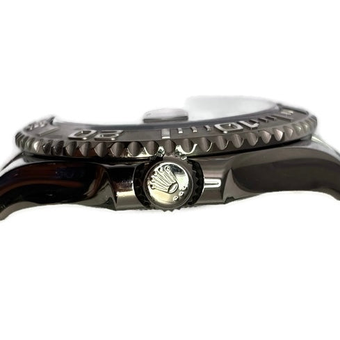 Stainless Steel Dark Rhodium Dial with Blue Hands Yacht-Master Rolex 15800.00