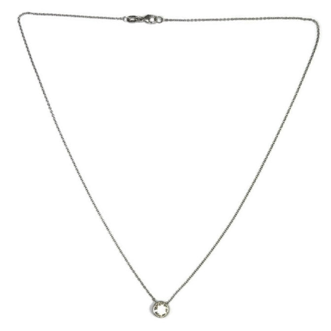 White Gold Solitaire Diamond Necklace 3360.00