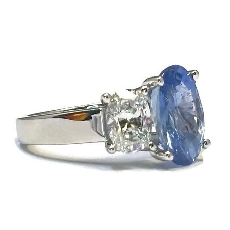 Custom Three Stone Oval Crossover-prong Setting 2240.00