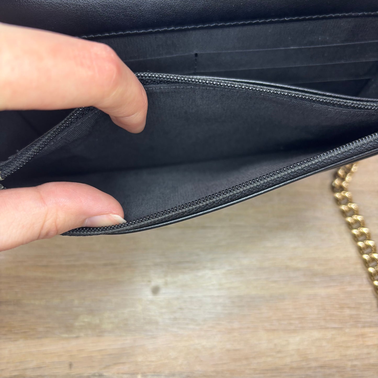 CC LeBoy Chanel Chevron Caviar Black A+ Condition 3795.00