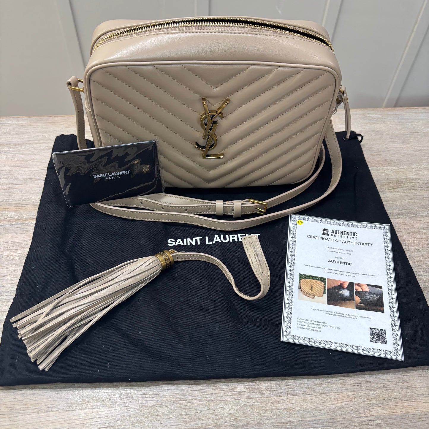 YSL Camera Bag Beige 1595.00