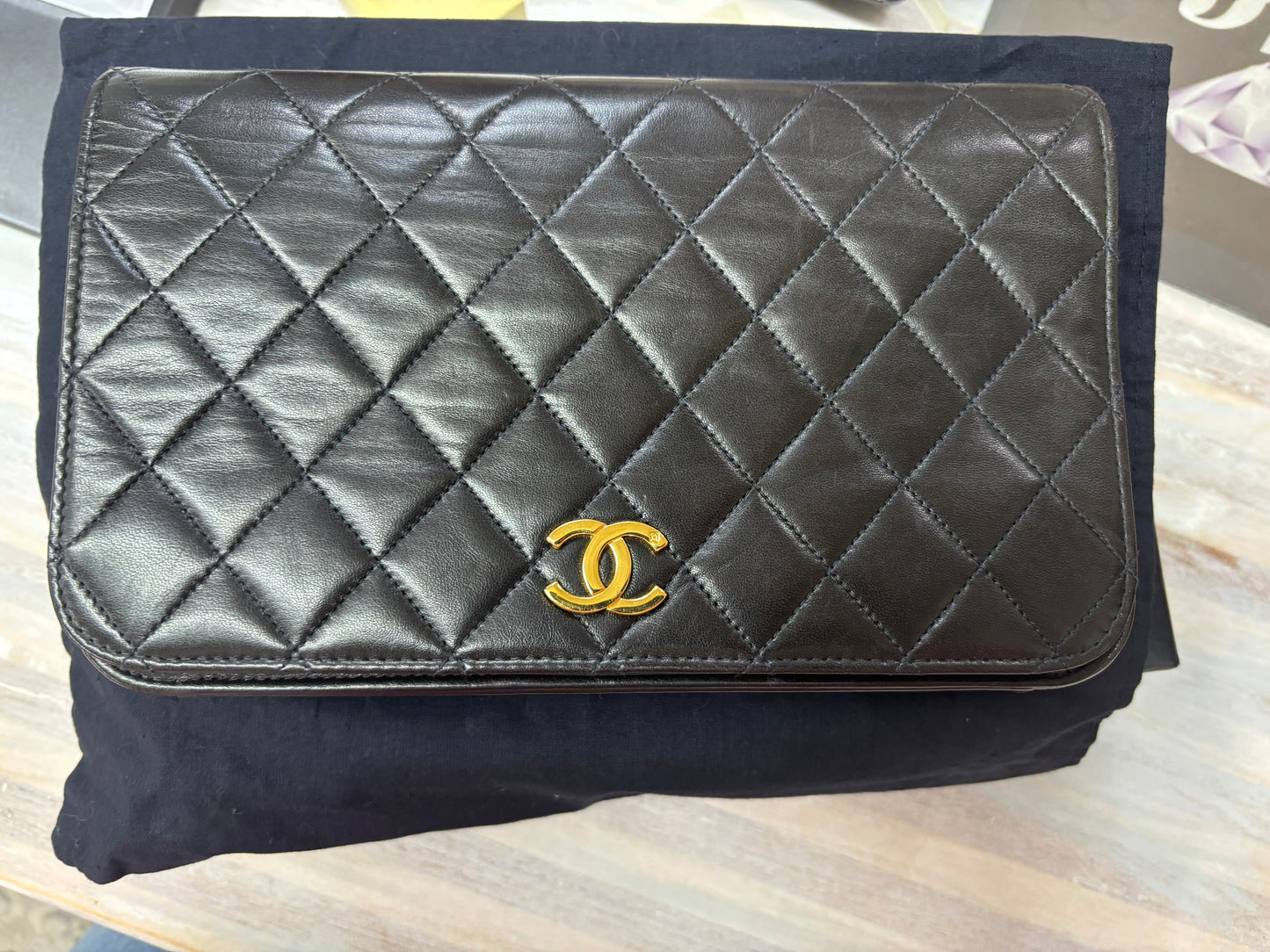 Chanel Vintage Single Flap Box/Cards 3895.00