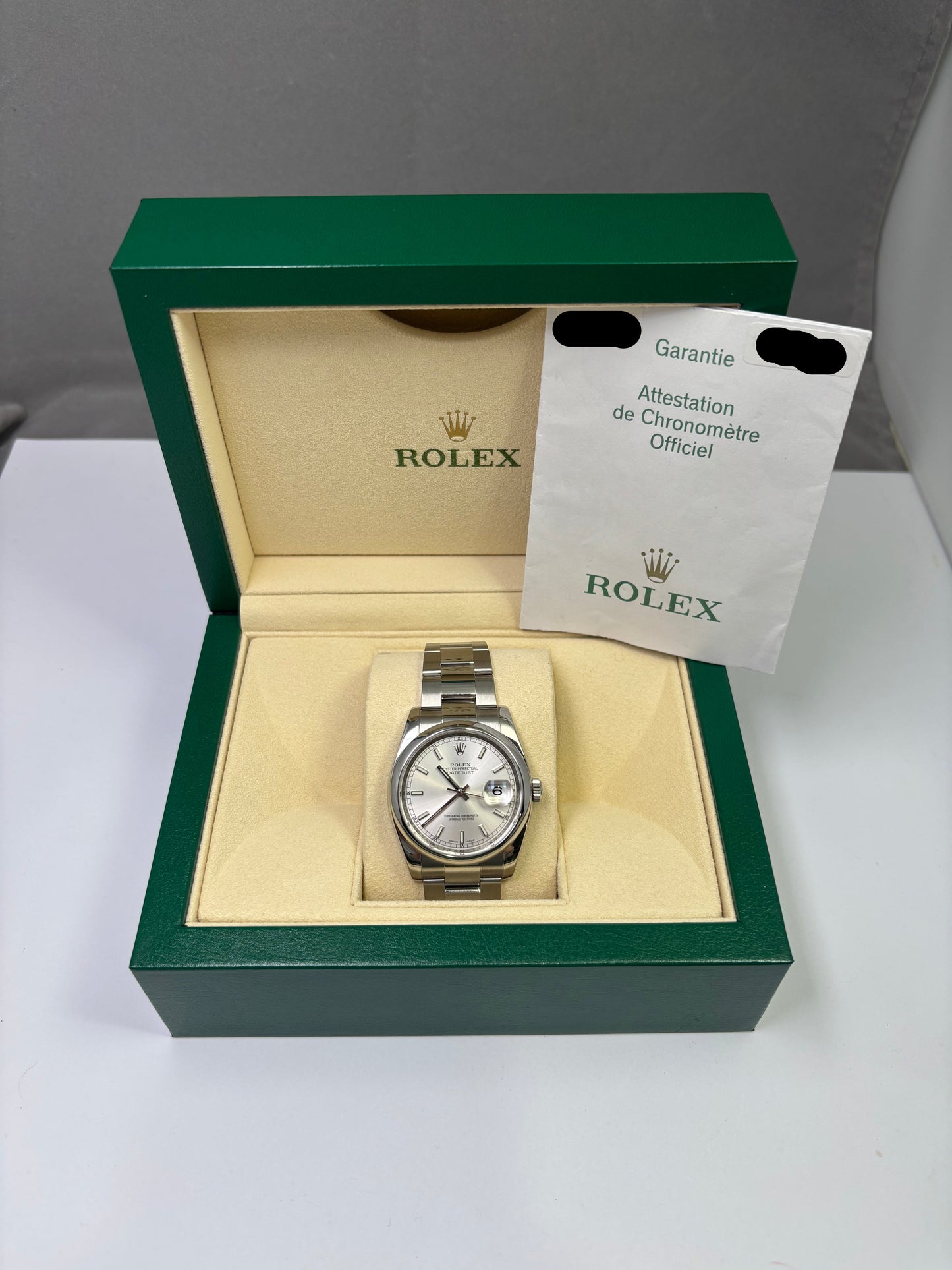 Stainless Steel 39mm Datejust Rolex 10500.00