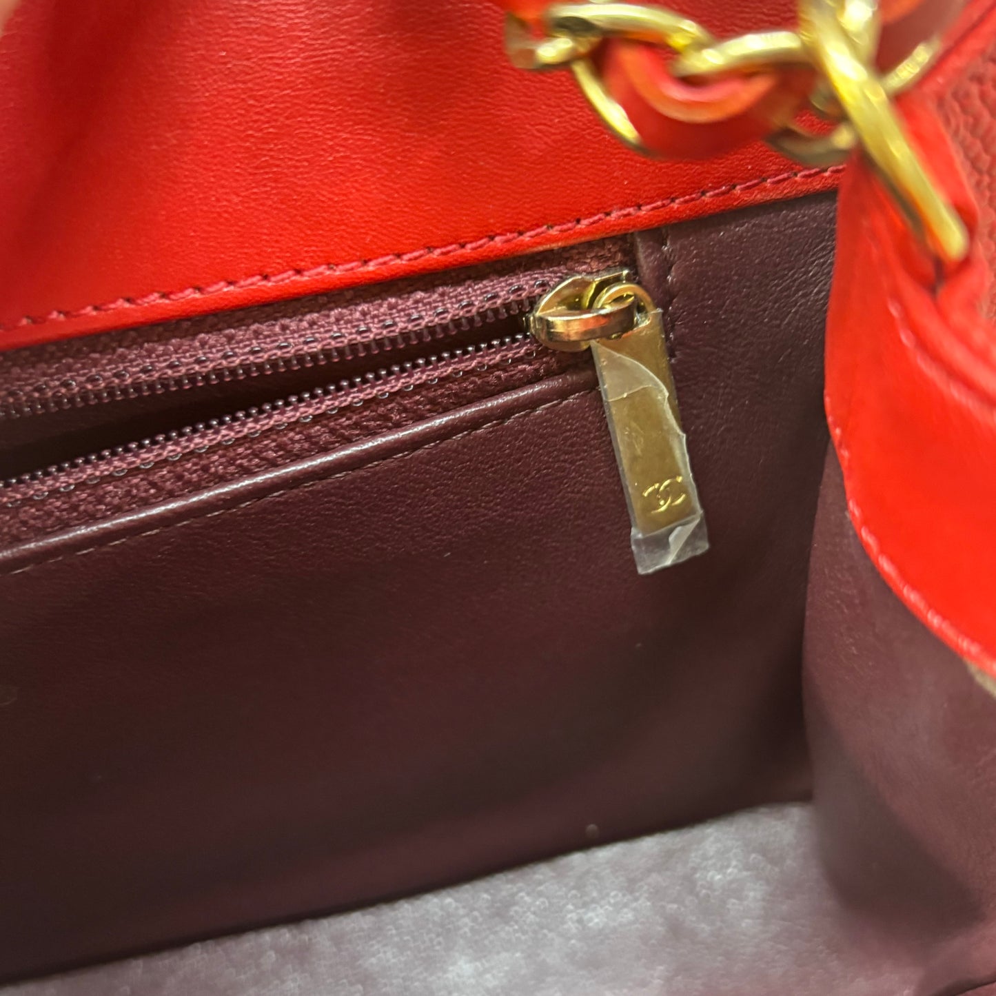 Chanel Red Caviar Single Flap 4100.00